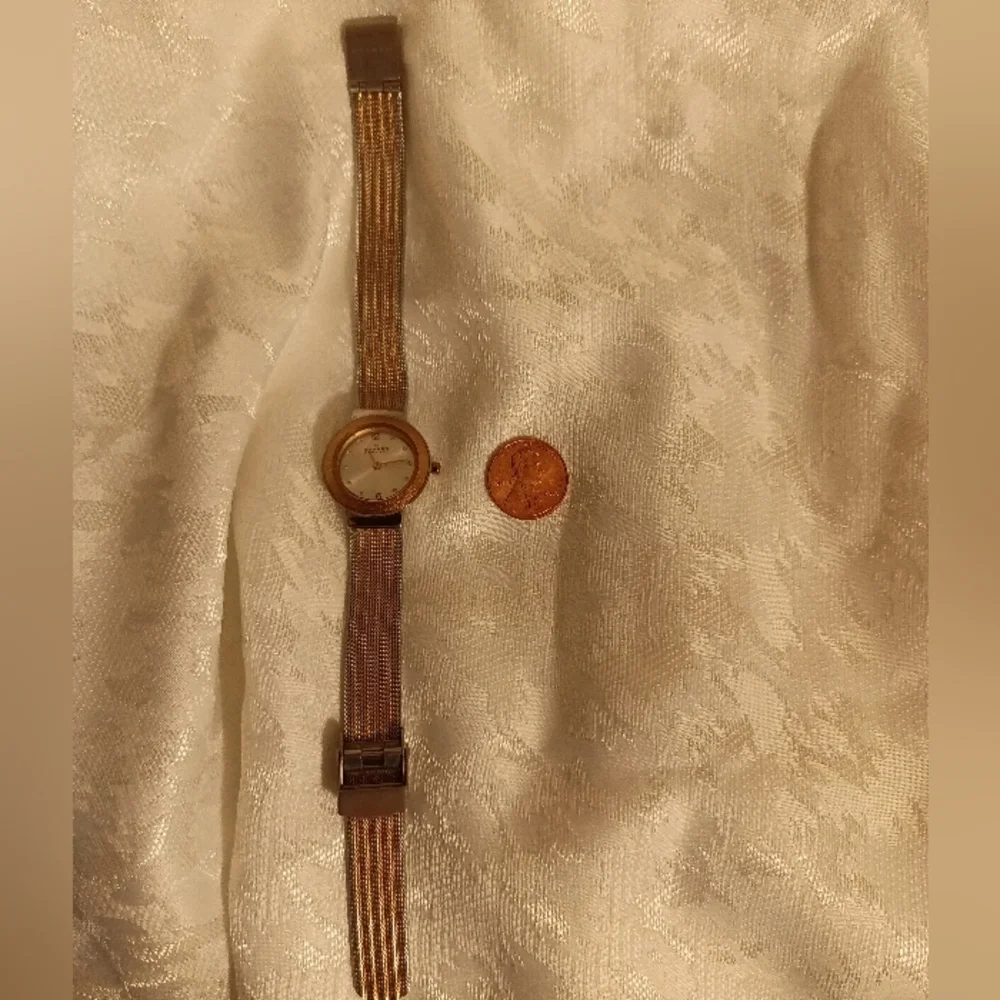 Skagen rose gold two toned women's mesh watch